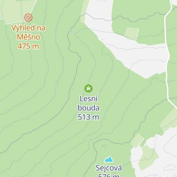 Map of Lesní bouda