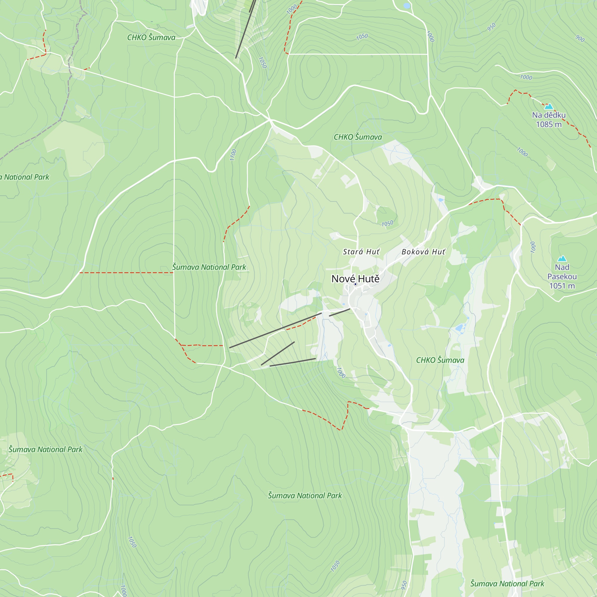 Chata U krtka map