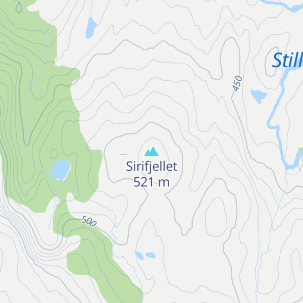 Map of Sirifjellet
