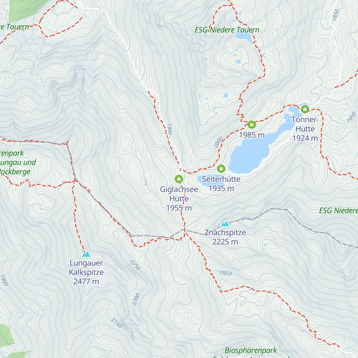 Giglachsee Hütte map