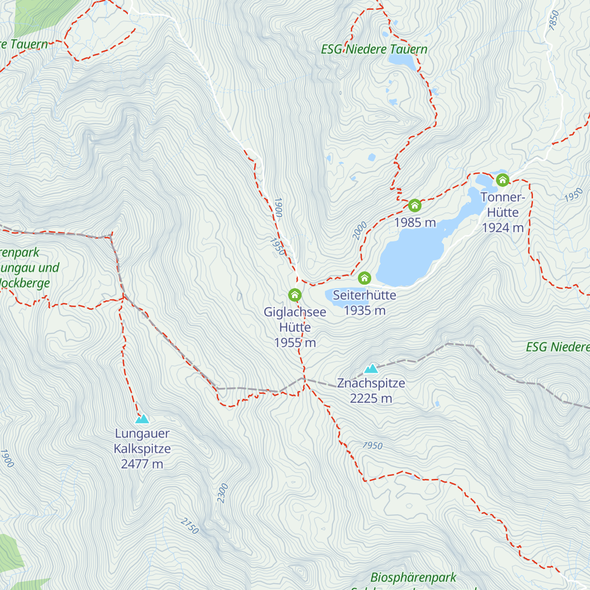 Giglachsee Hütte map