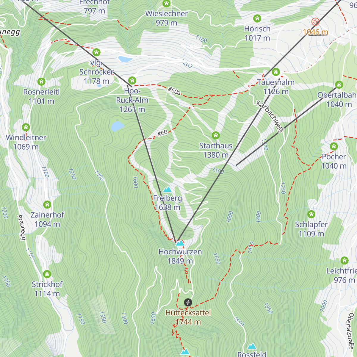 Seiterhütte map