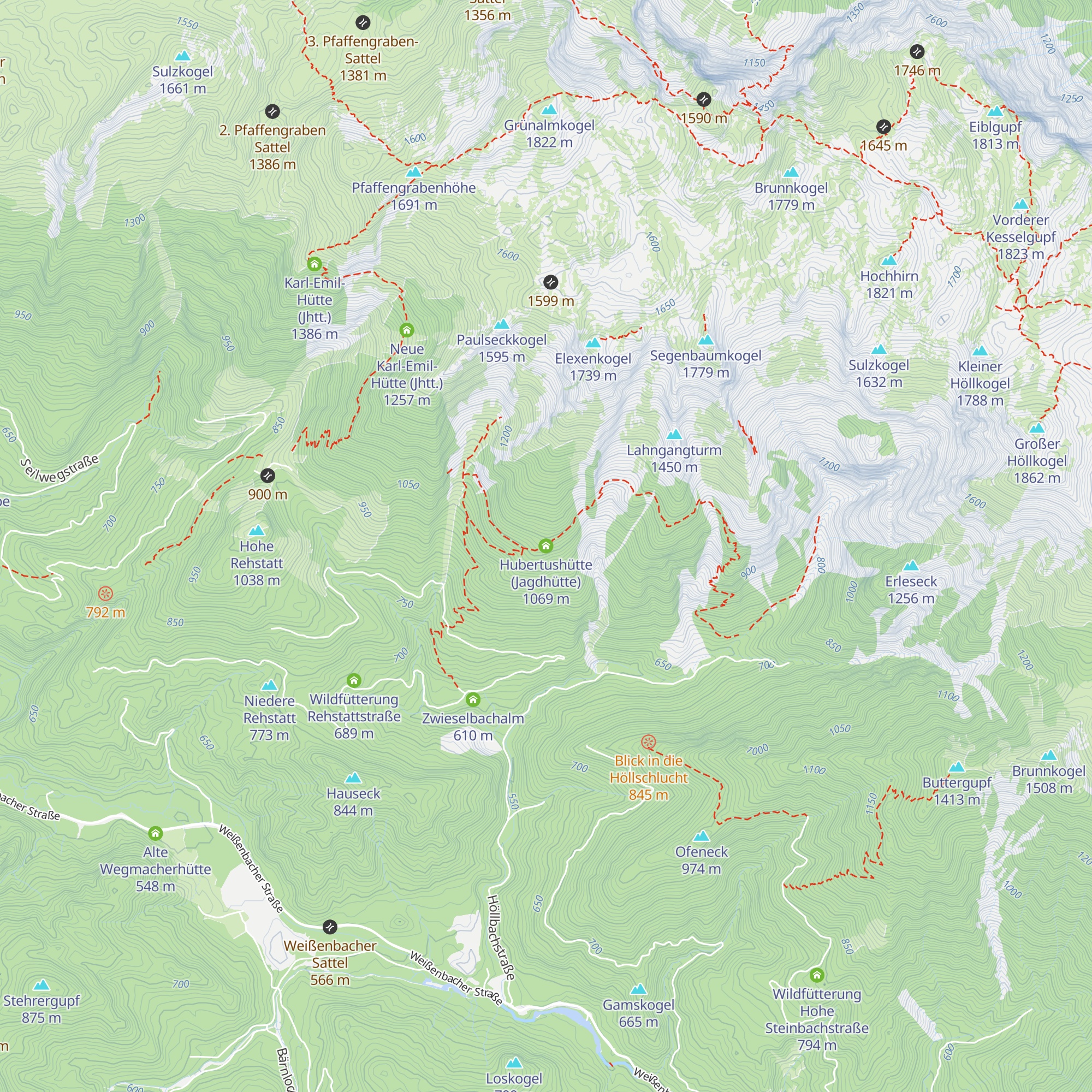 Hubertushütte (Jagdhütte) map