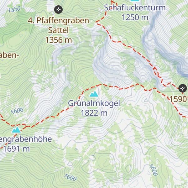 Map of Grünalmkogel