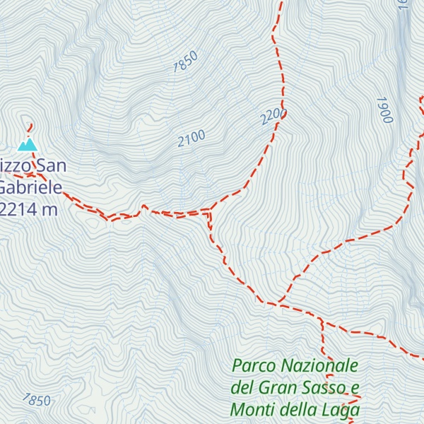 Map of Monte Brancastello