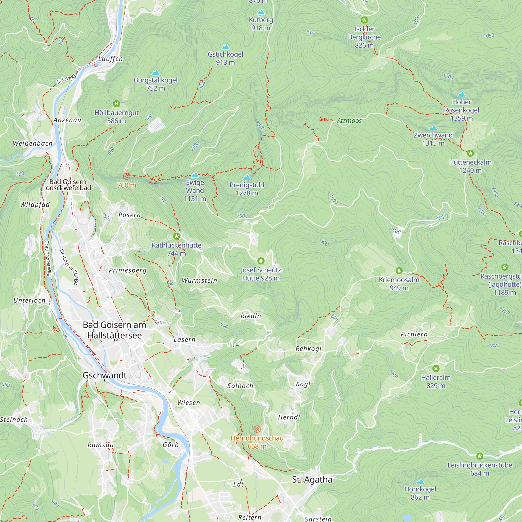 Josef Scheutz Hütte map