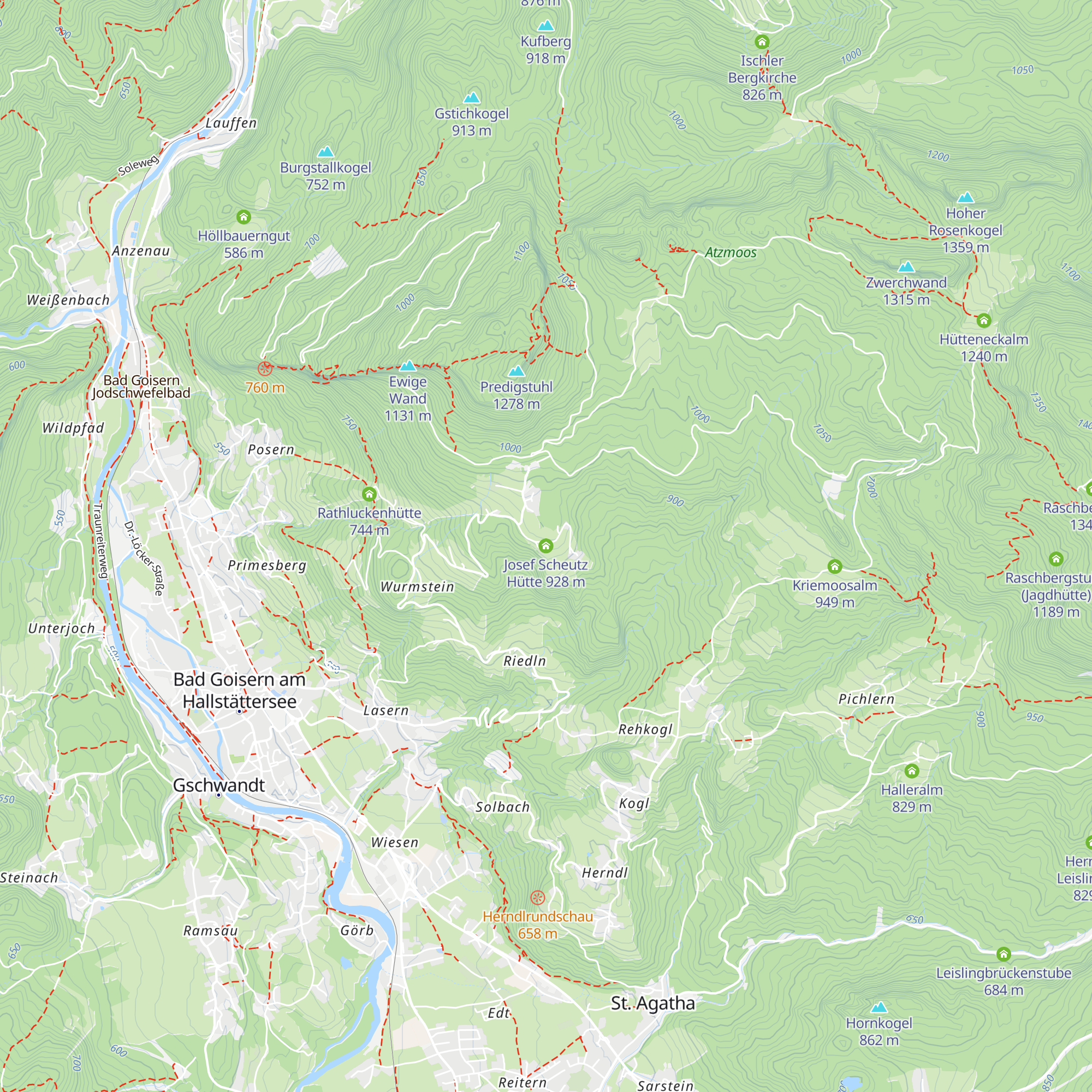 Josef Scheutz Hütte map