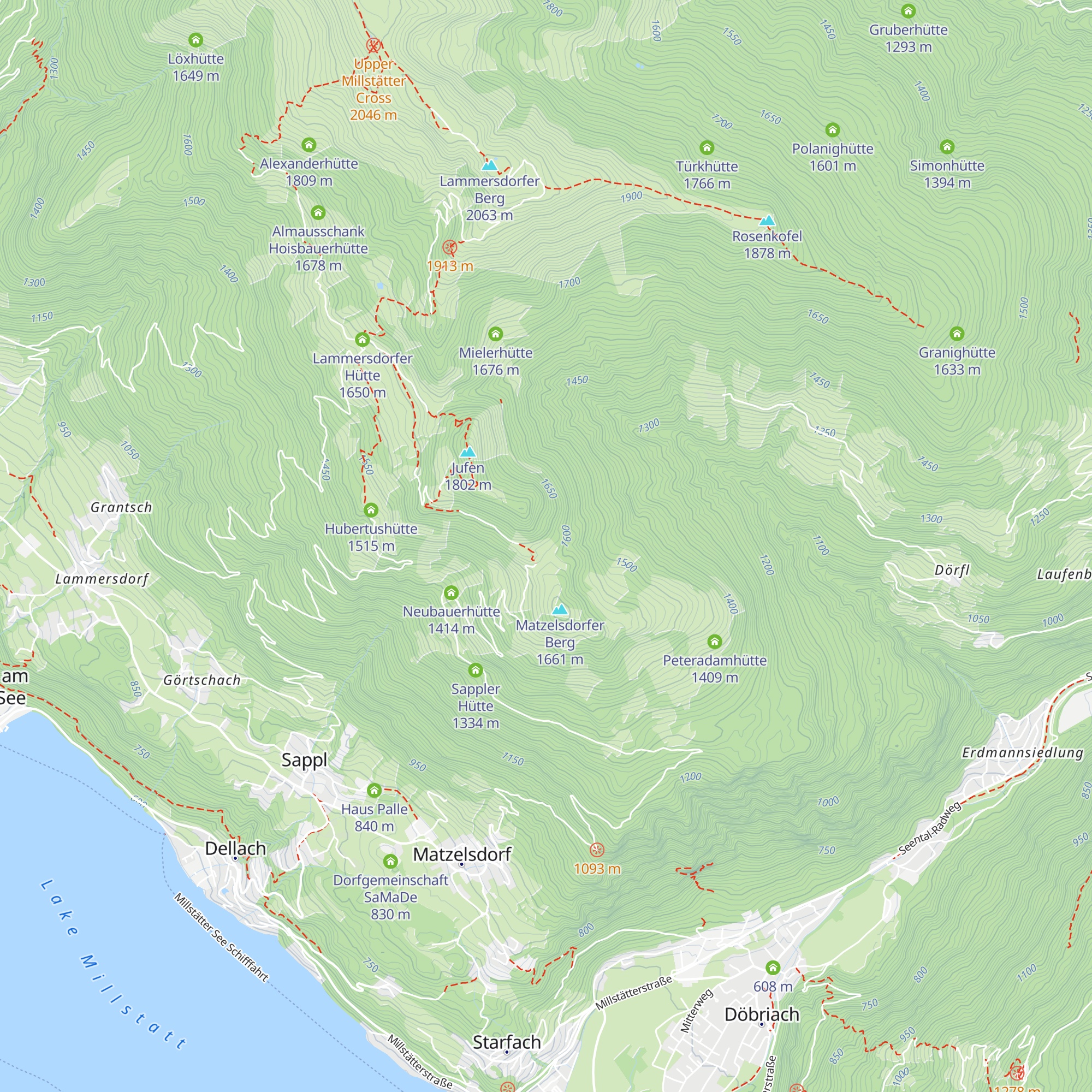 Sama Hütte map