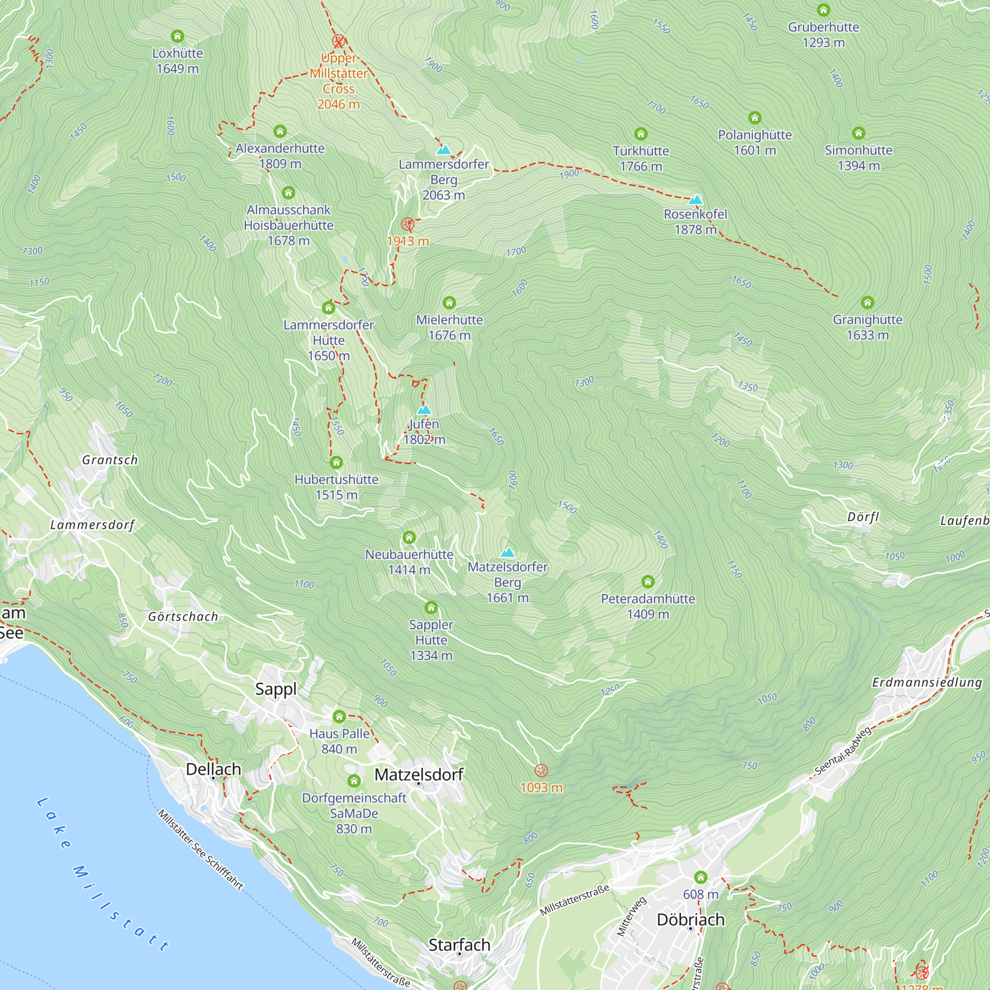Sama Hütte map