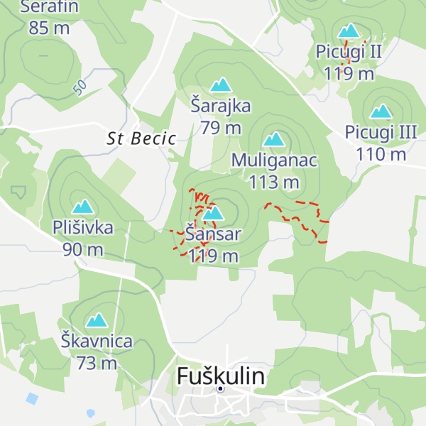 Map of Šansar
