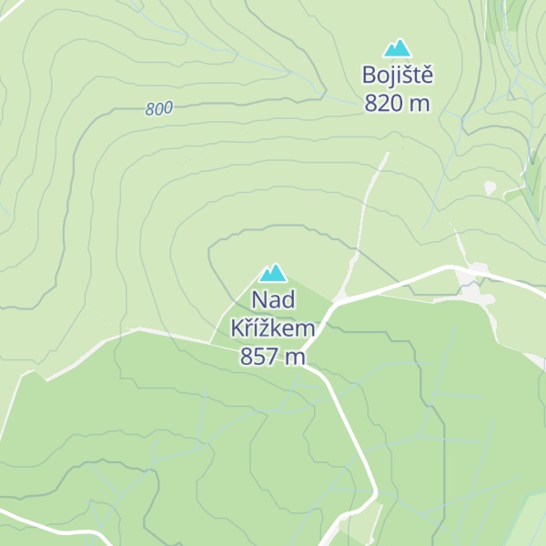 Map of Nad Křížkem