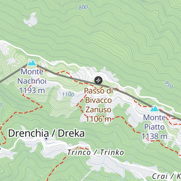 Map of Bivacco Giuseppe Zanuso