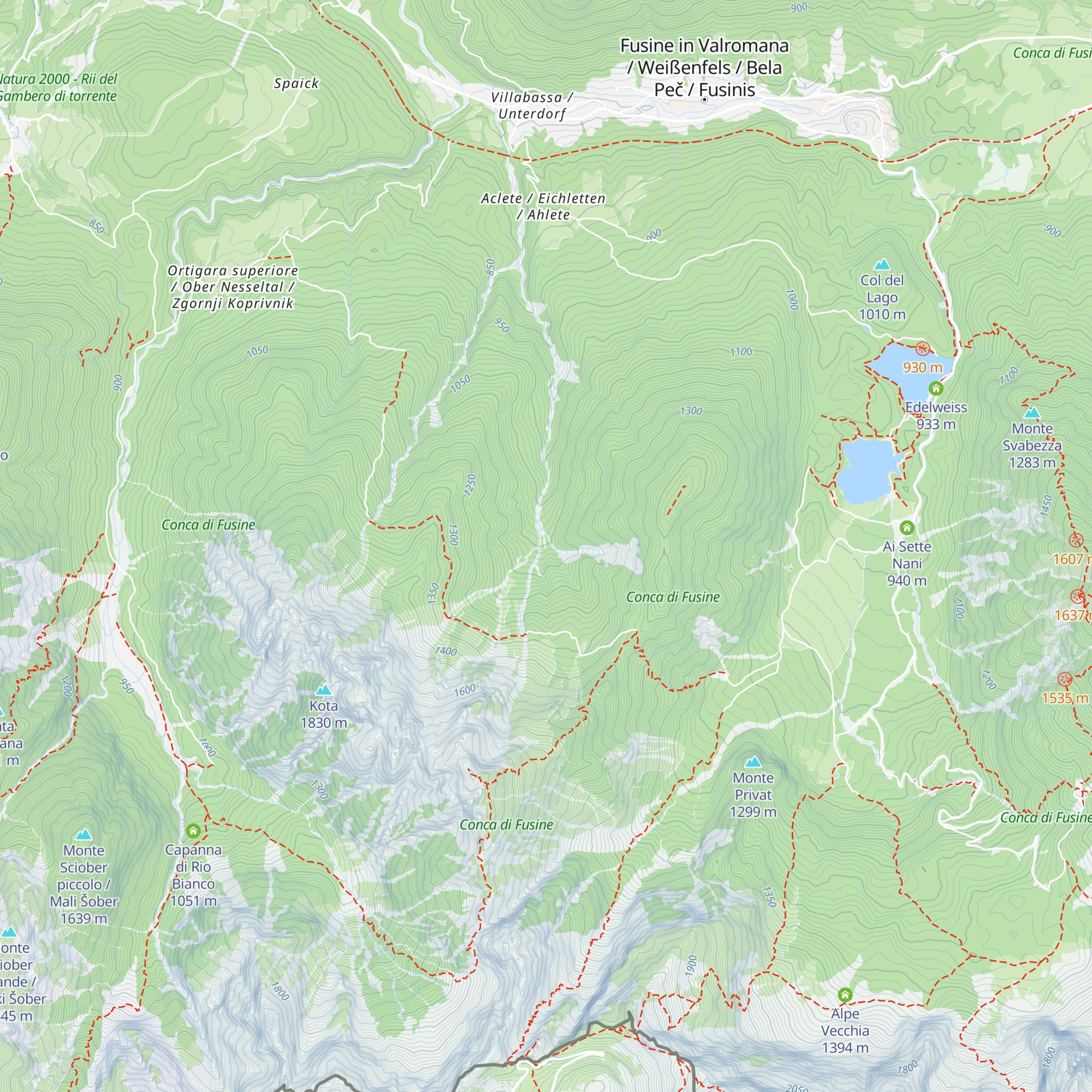 Capanna Clee map