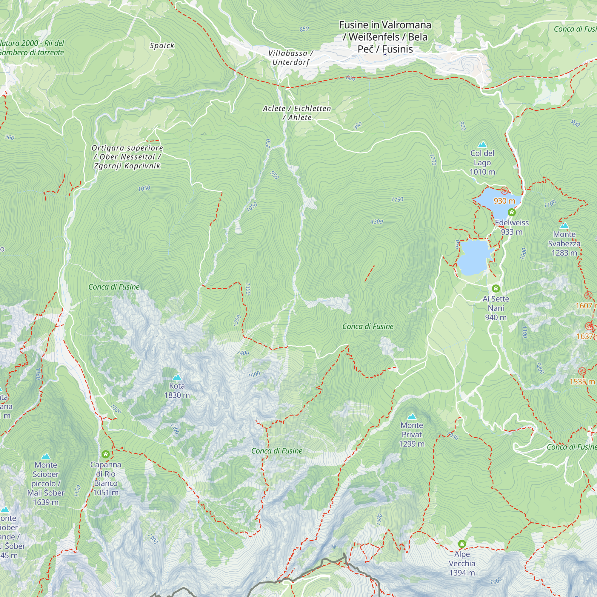 Capanna Clee map