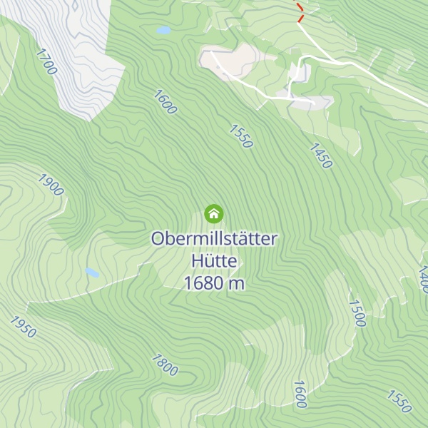 Map of Obermillstätter Hütte