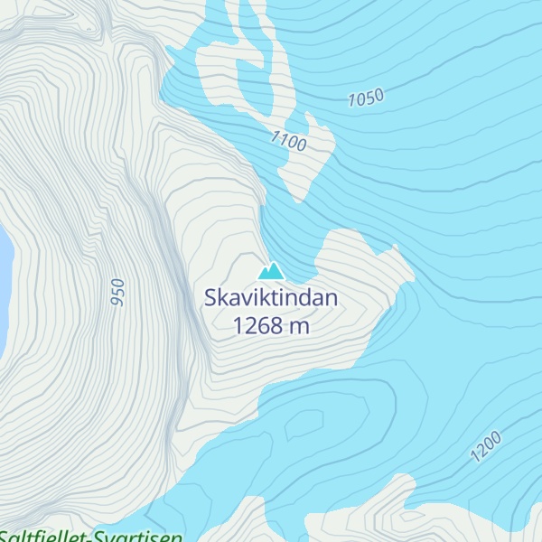 Map of Skaviktindan