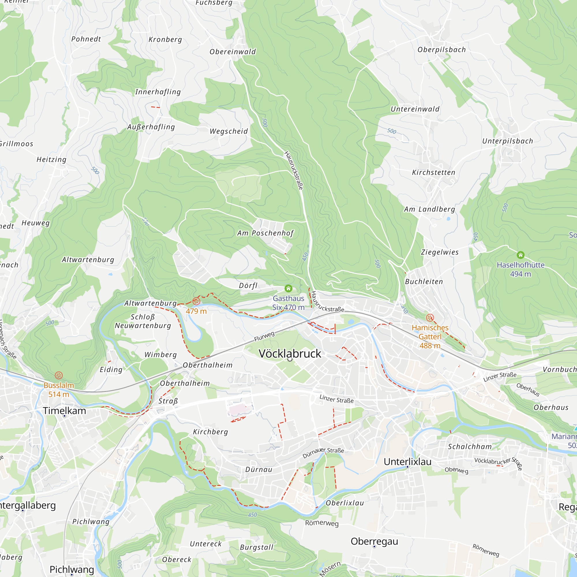 Gasthaus Six map