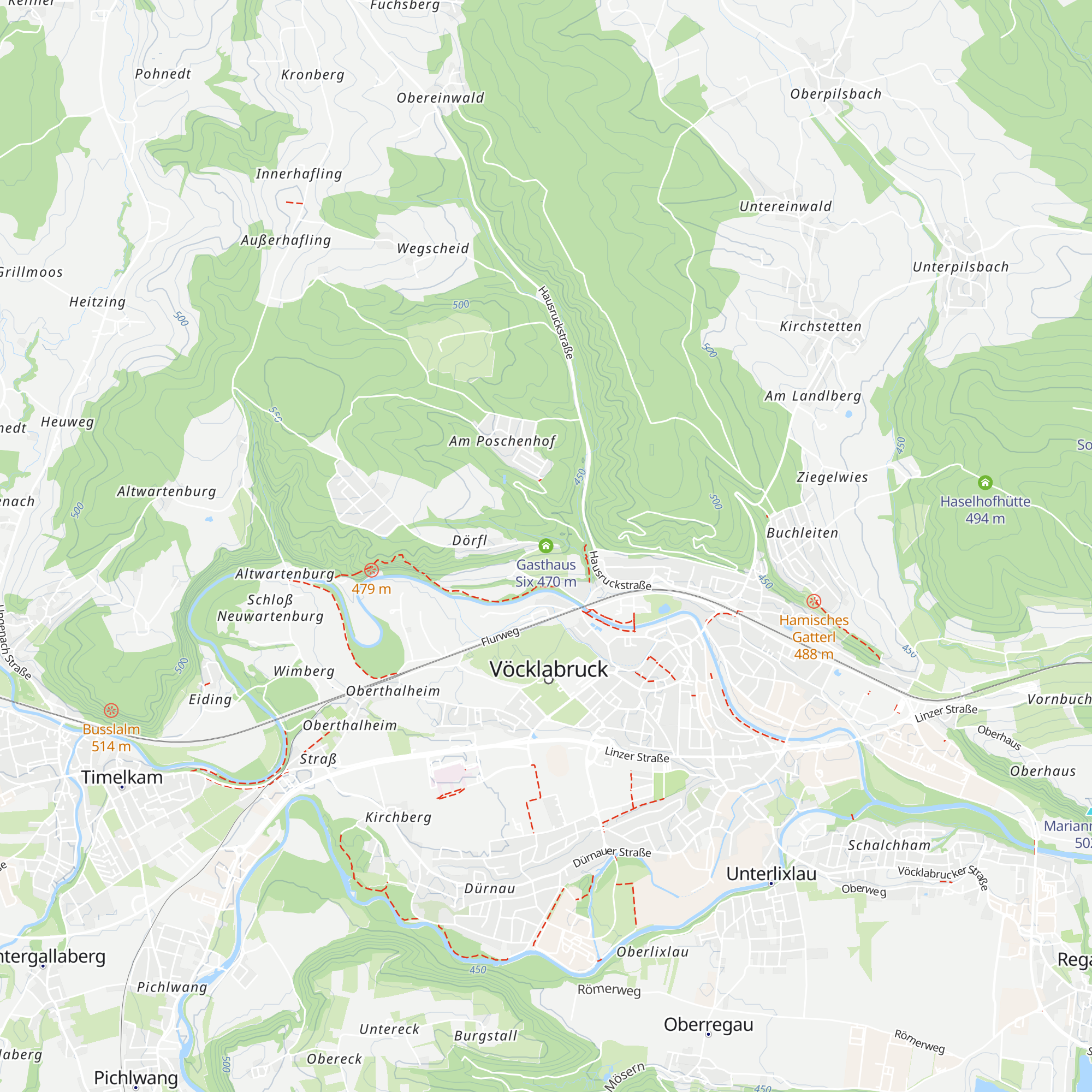 Gasthaus Six map