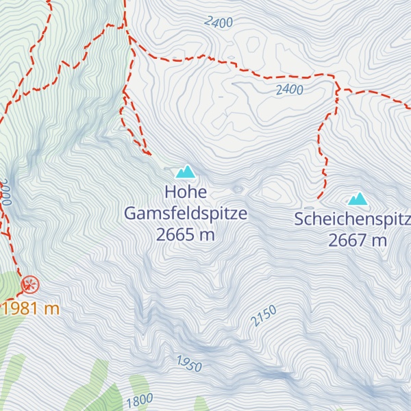 Map of Hohe Scheichen
