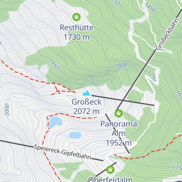Map of Speiereckhütte