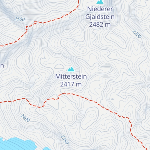 Map of Postenhütte Mitterstein