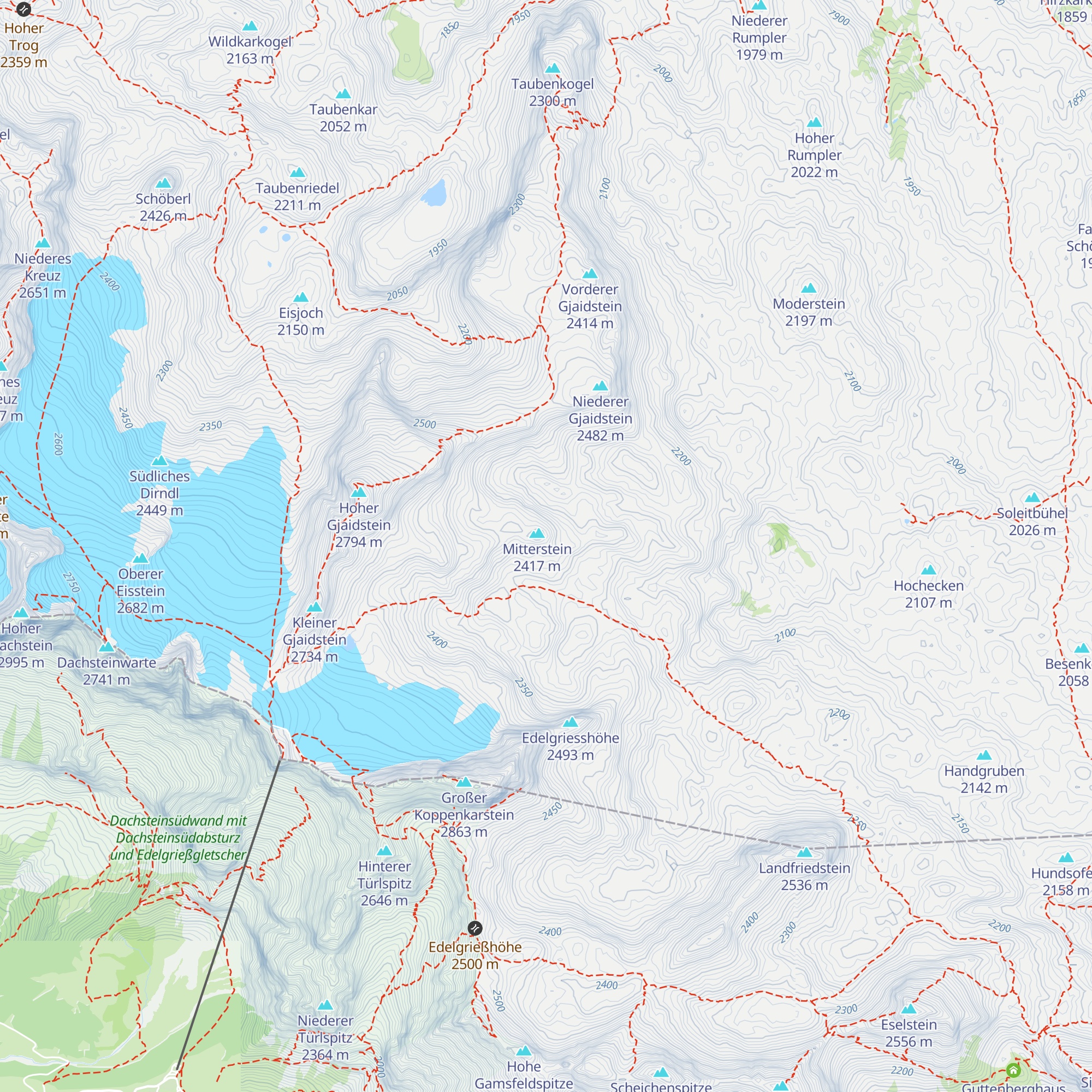 Postenhütte Mitterstein map