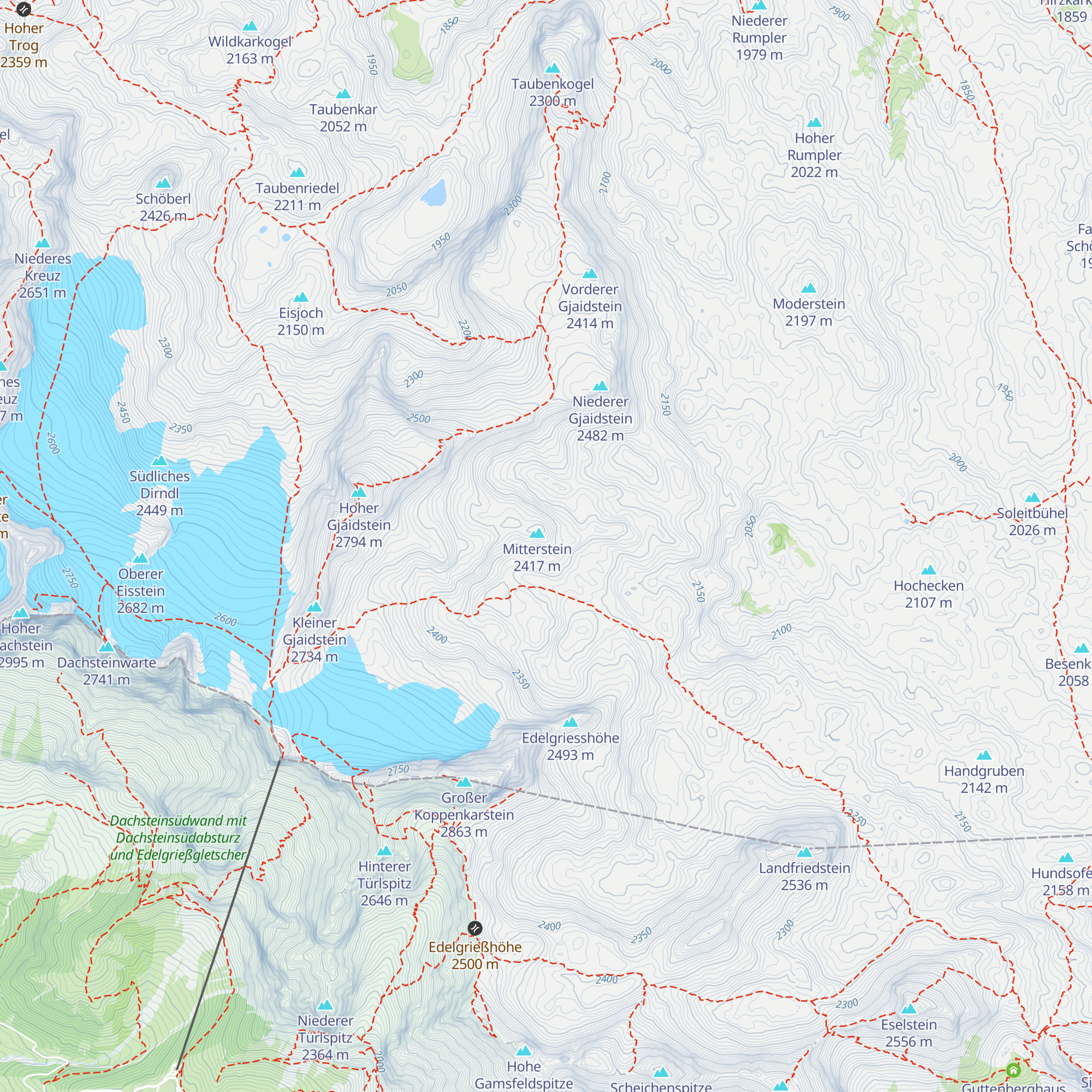 Postenhütte Mitterstein map