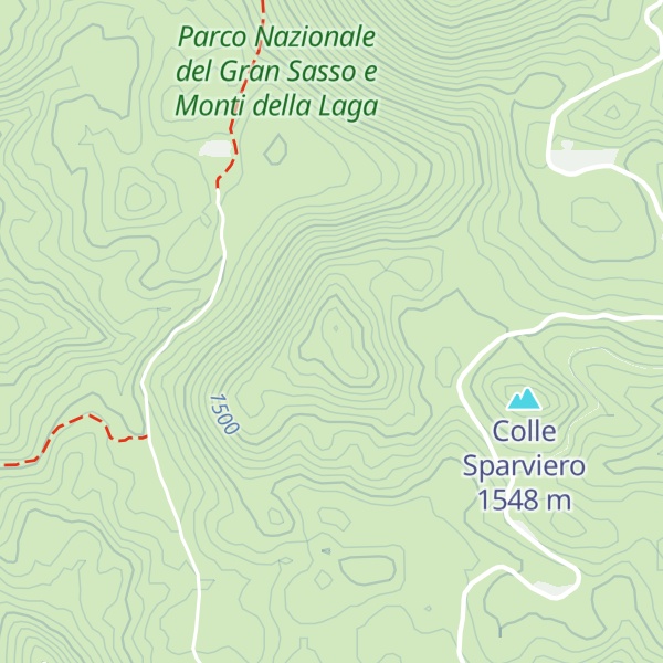 Map of Monte Tre Colli