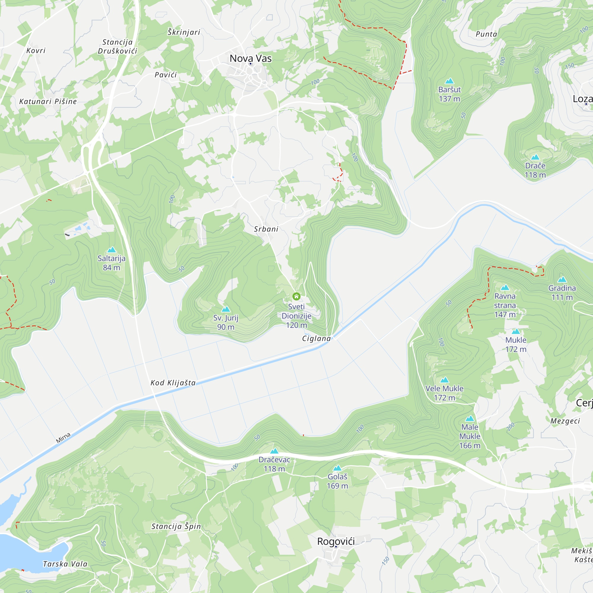 Sveti Dionizije map