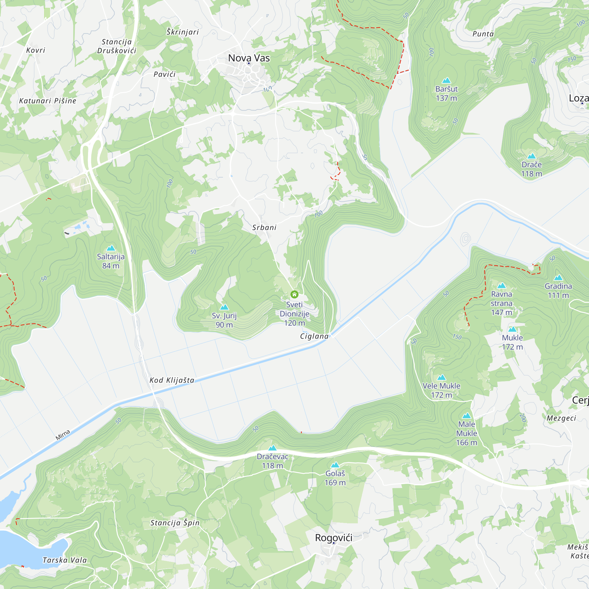 Sveti Dionizije map