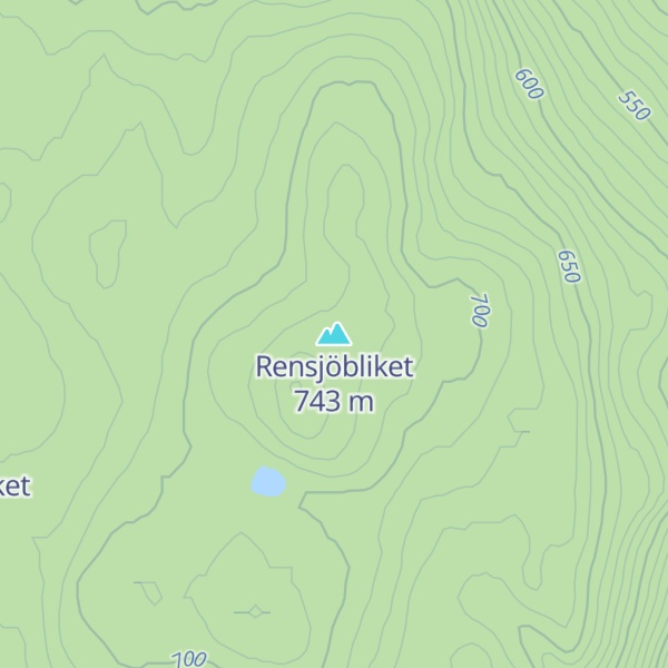Map of Rensjöbliket