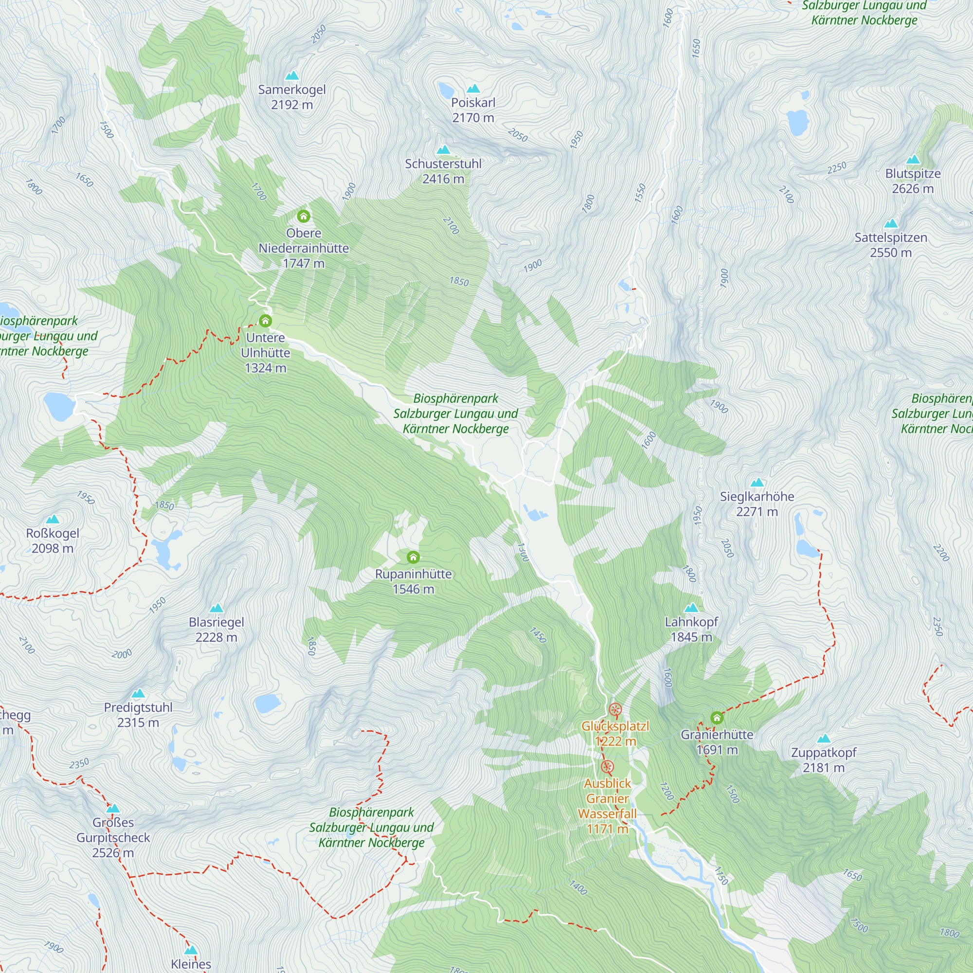 Untere Abrahamhütte map