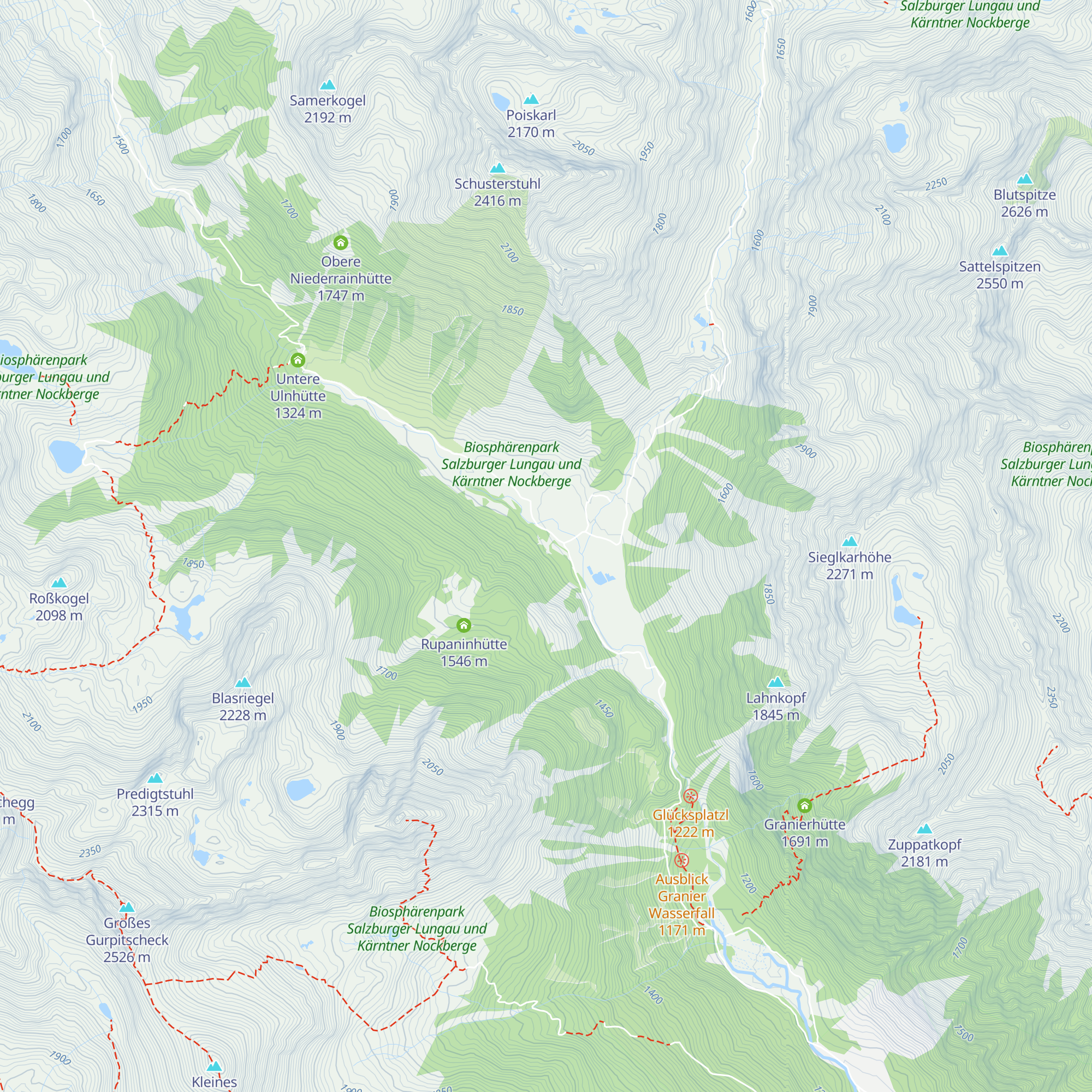 Untere Abrahamhütte map