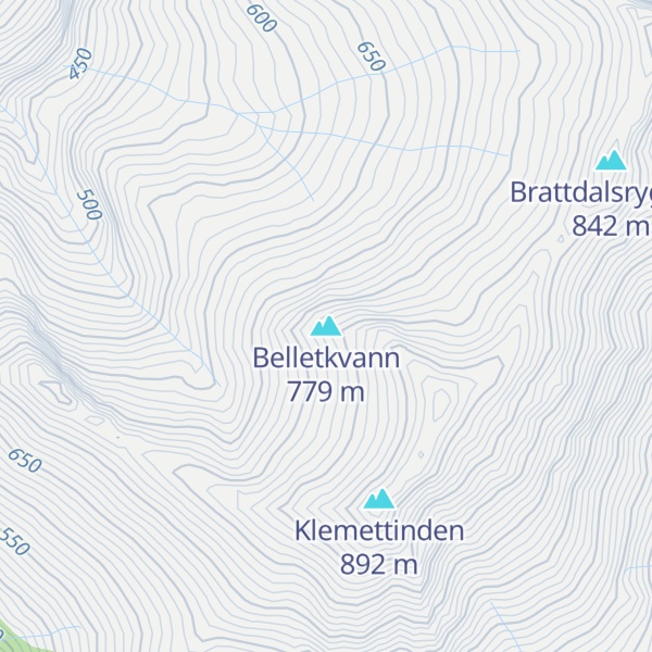 Map of Belletkvann