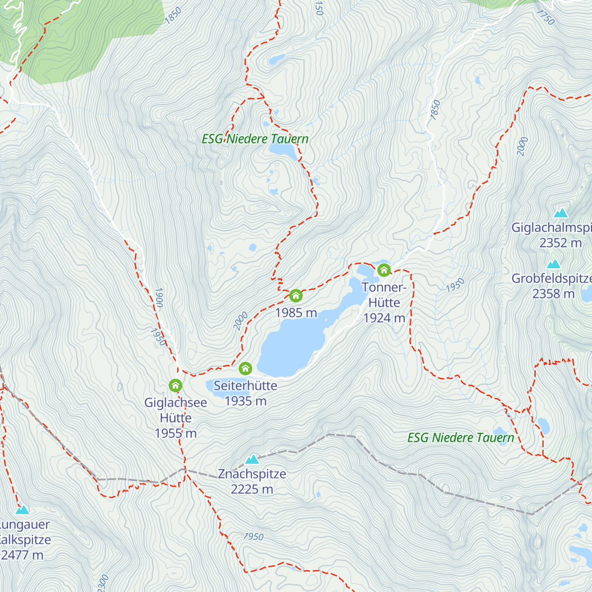 Ignaz-Mattis-Hütte map
