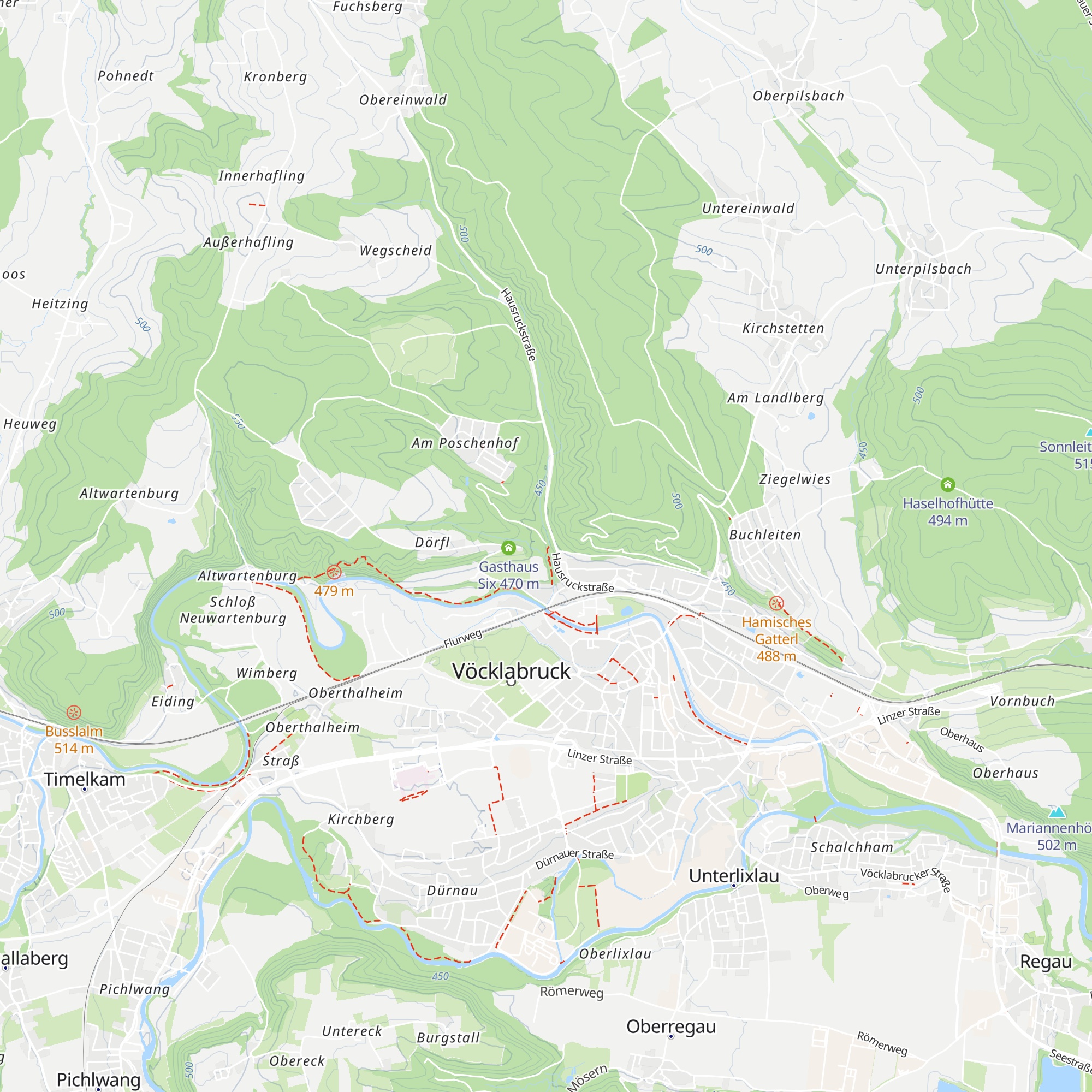 Pfadfinder und Pfadfinderinnen Vöcklabruck map