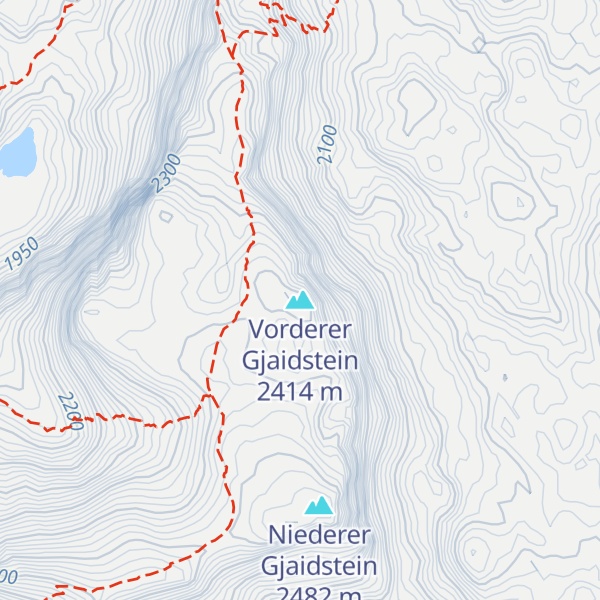 Map of Vorderer Gjaidstein