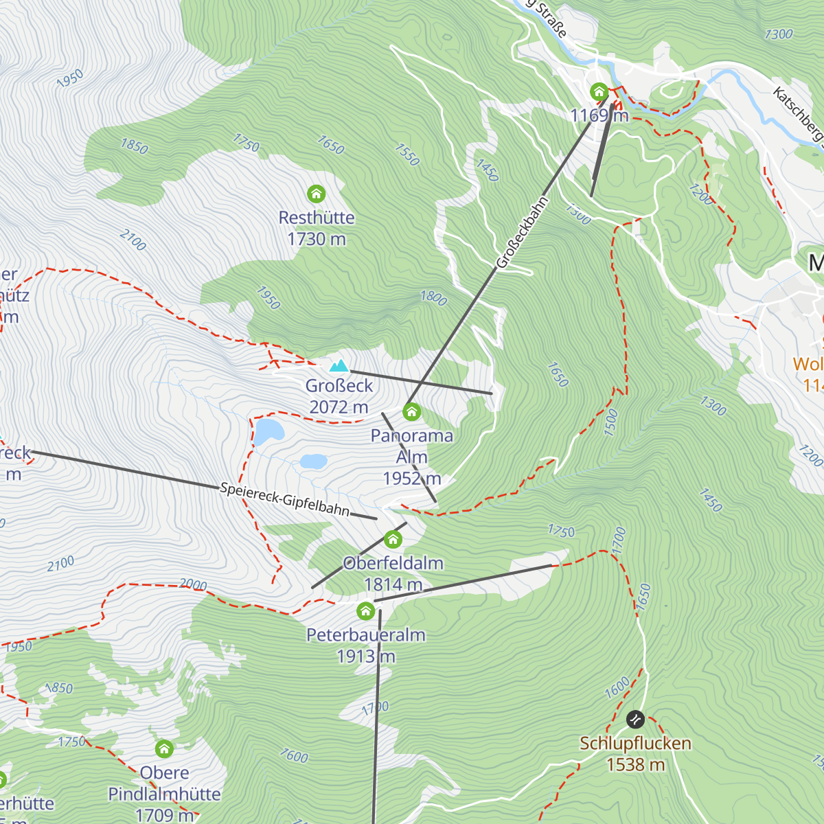 Panorama Alm map