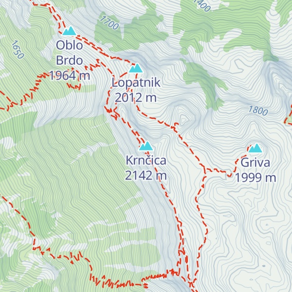 Map of Krnčica