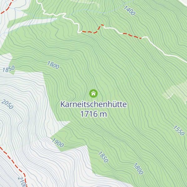 Map of Karneitschenhütte
