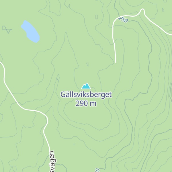 Map of Gällsviksberget