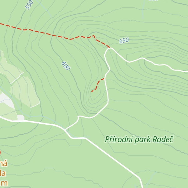 Map of Bílá skála