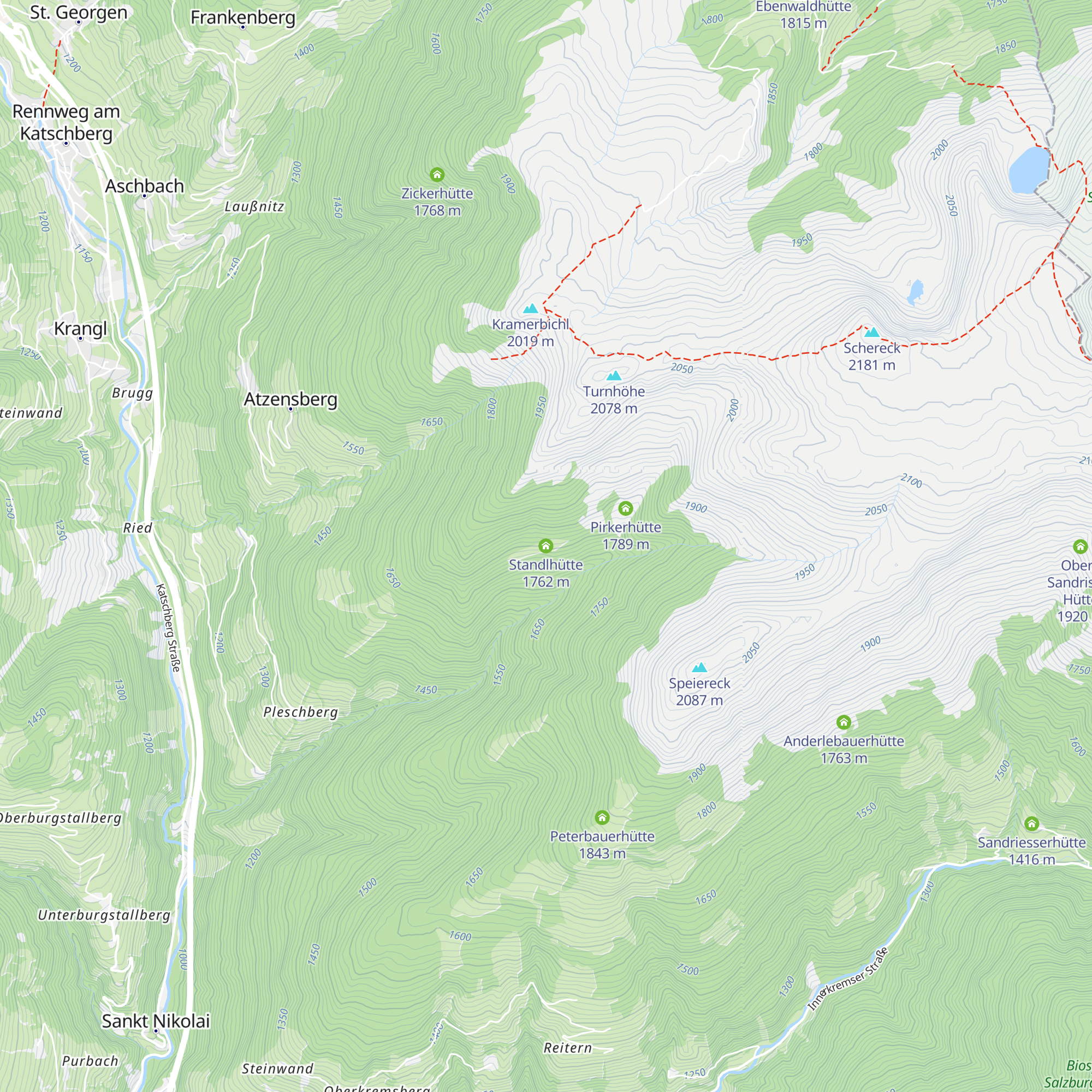 Standlhütte map