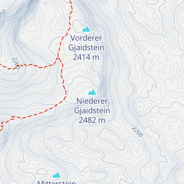 Map of Niederer Gjaidstein