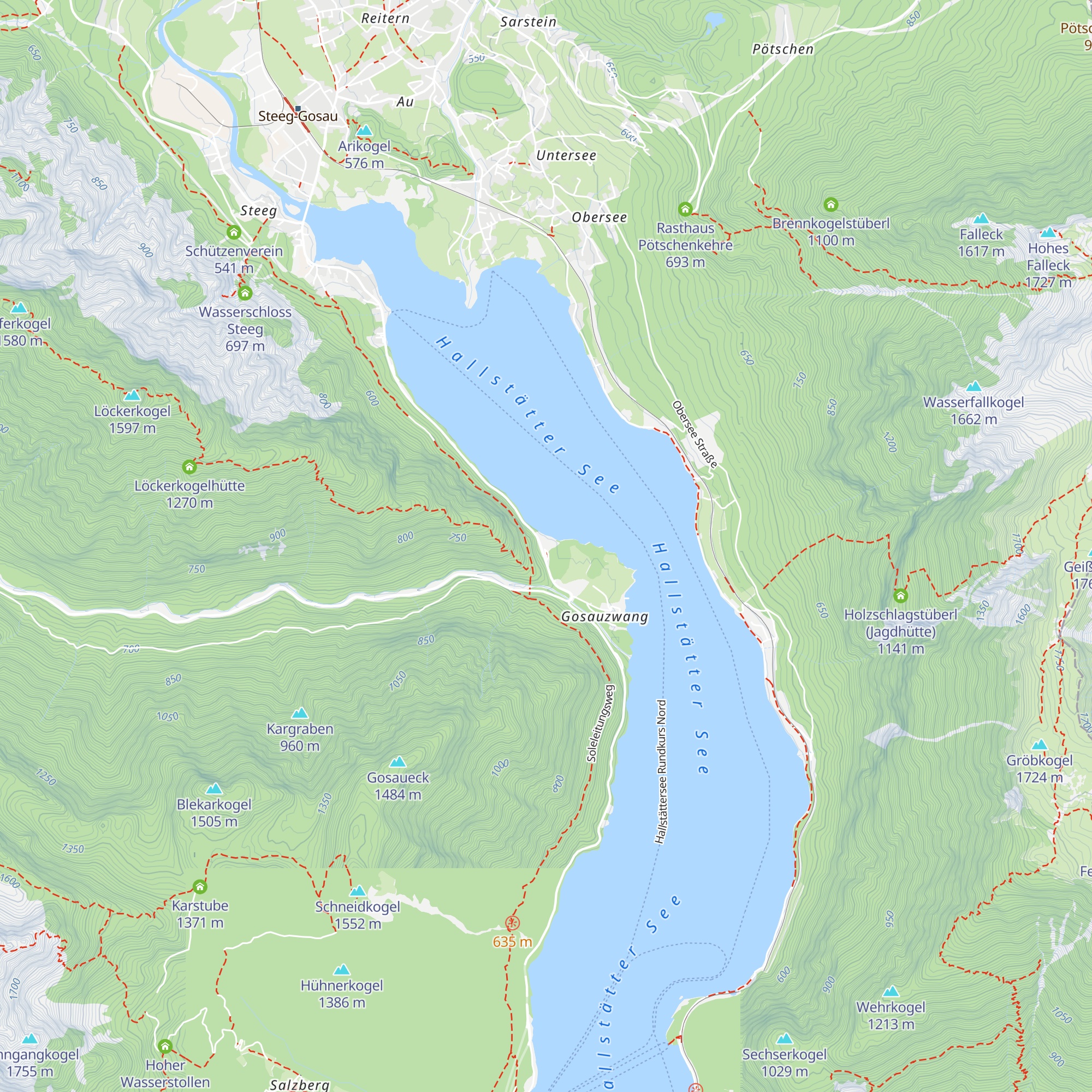 Roadhouse Gosaumühle map