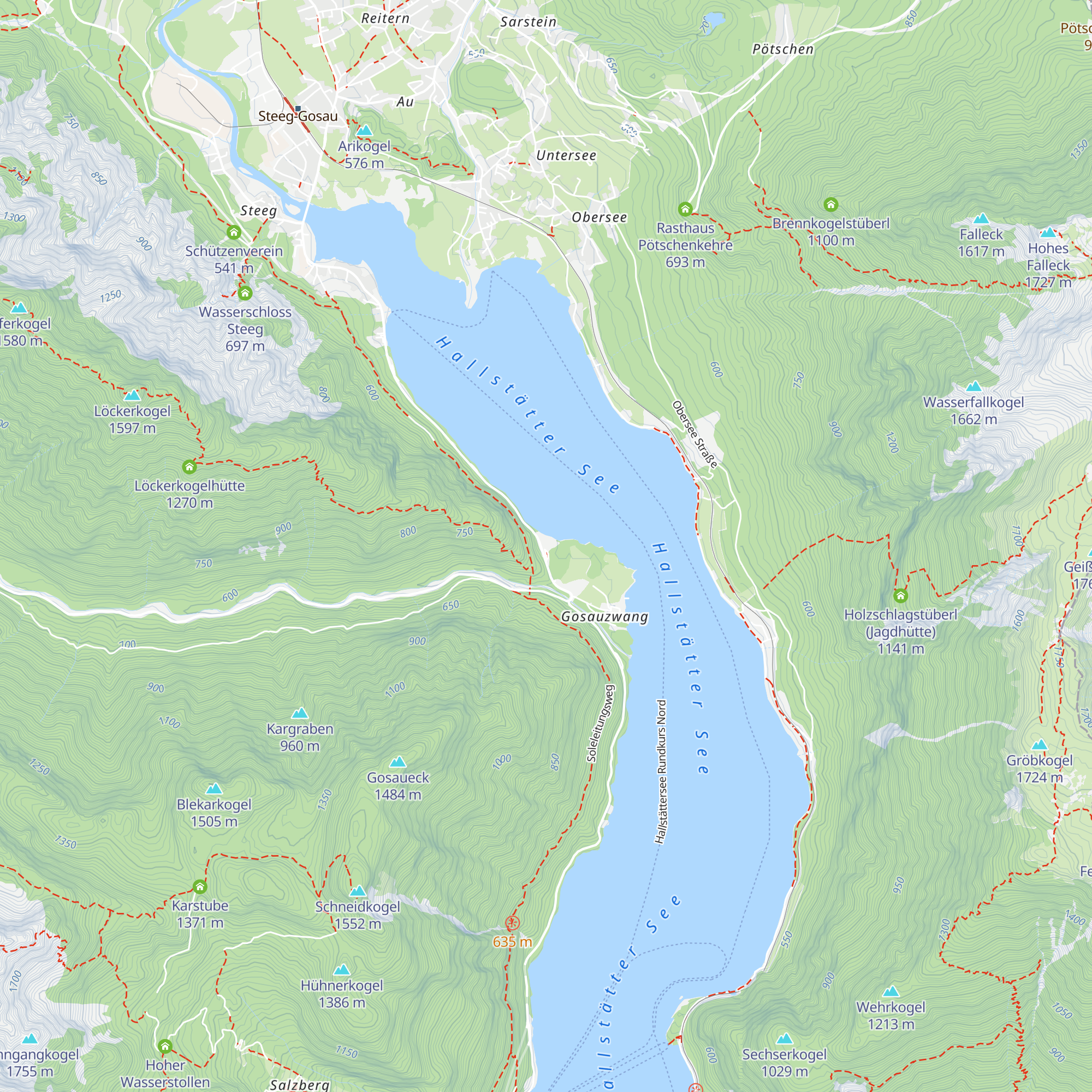 Roadhouse Gosaumühle map