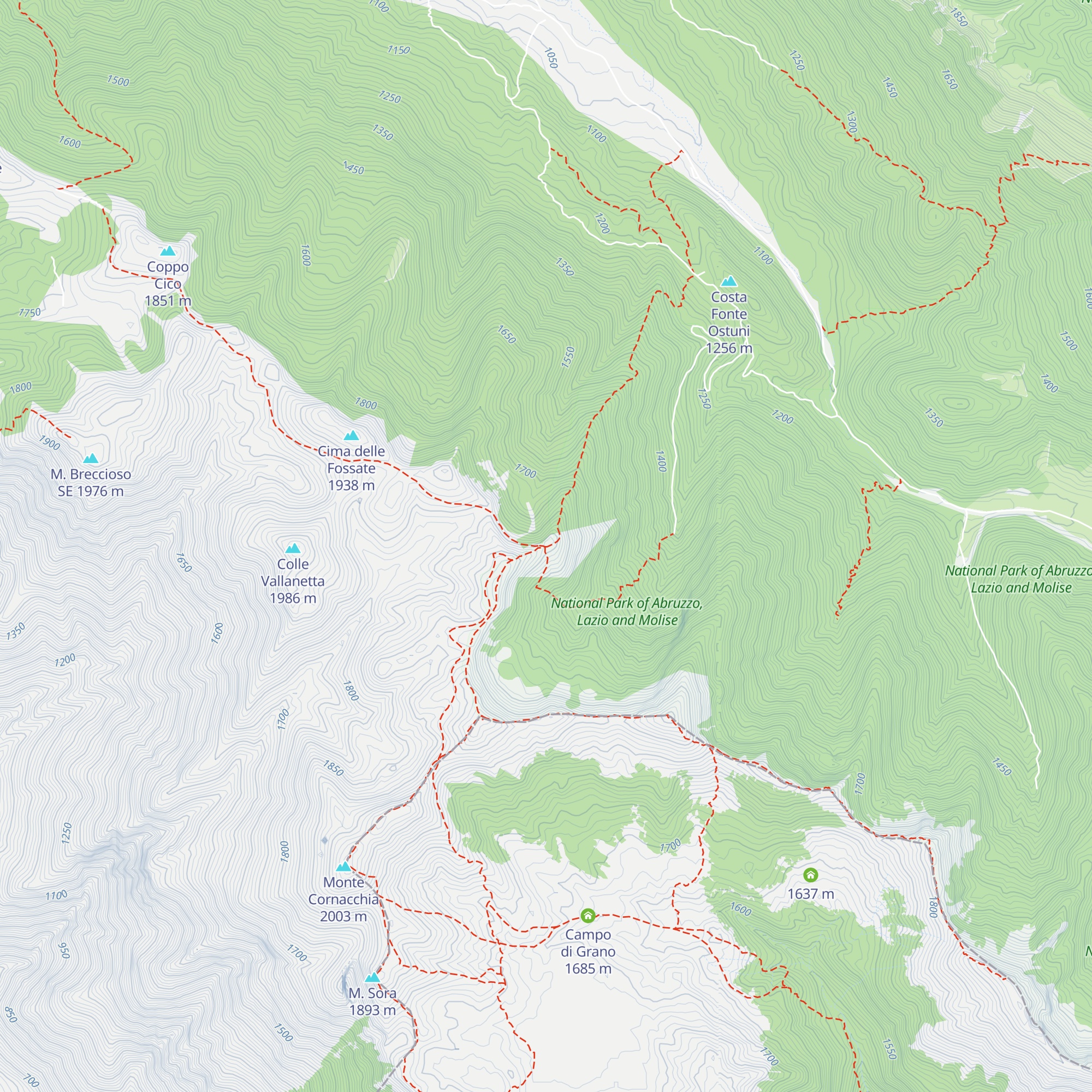 Rifugio Coppo dell'Orso map