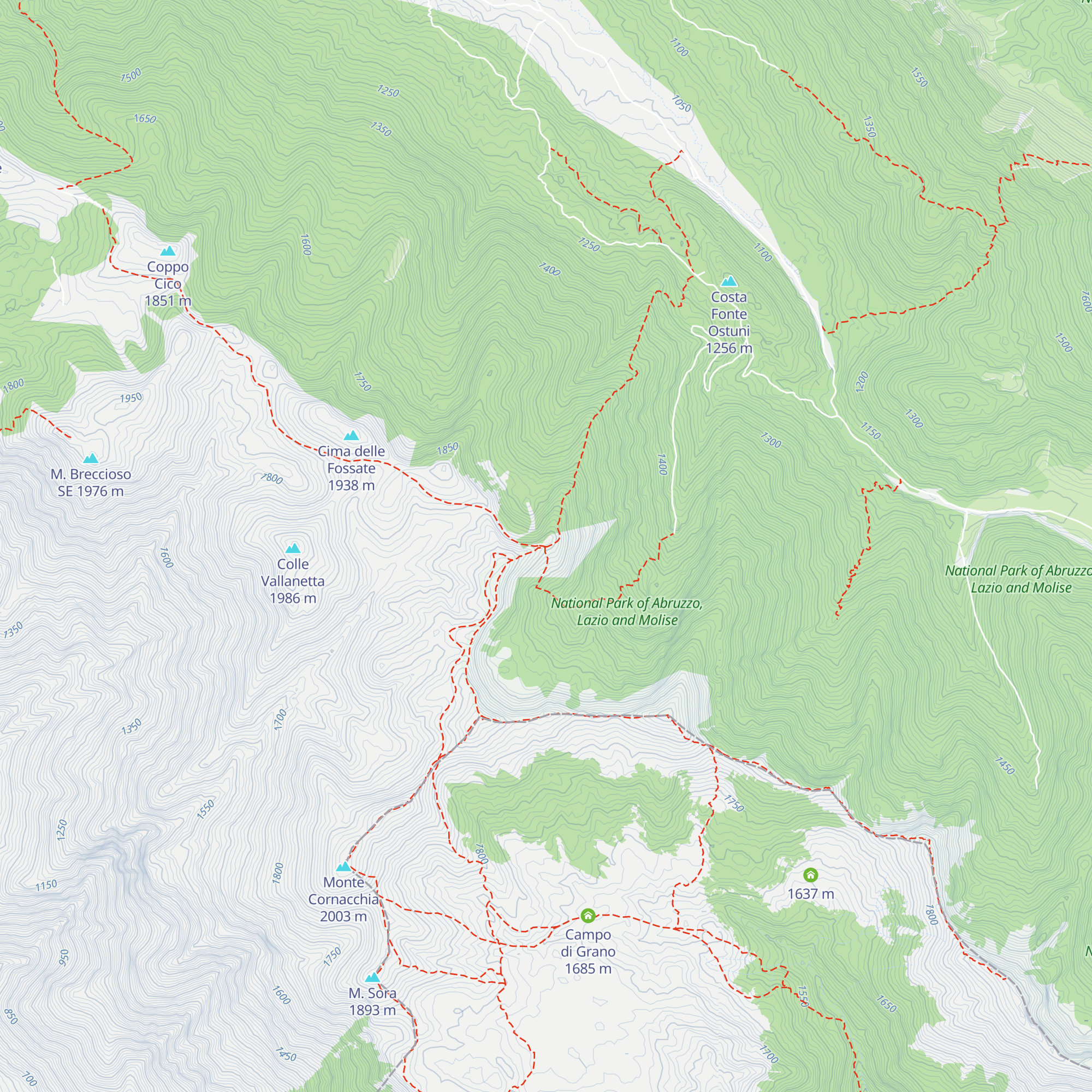 Rifugio Coppo dell'Orso map