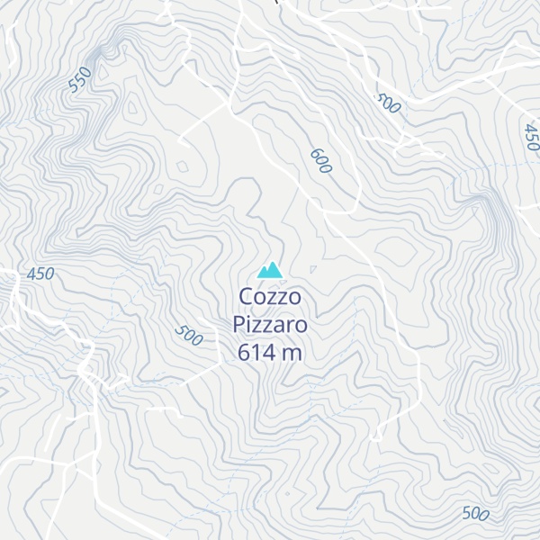 Map of Cozzo Pizzaro