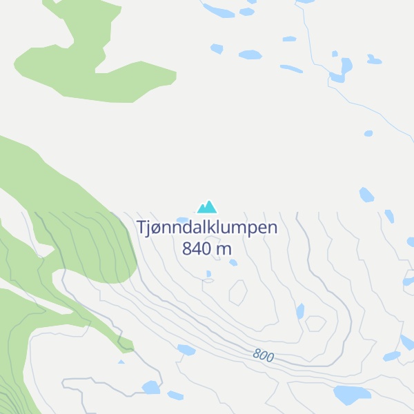 Map of Tjønndalklumpen
